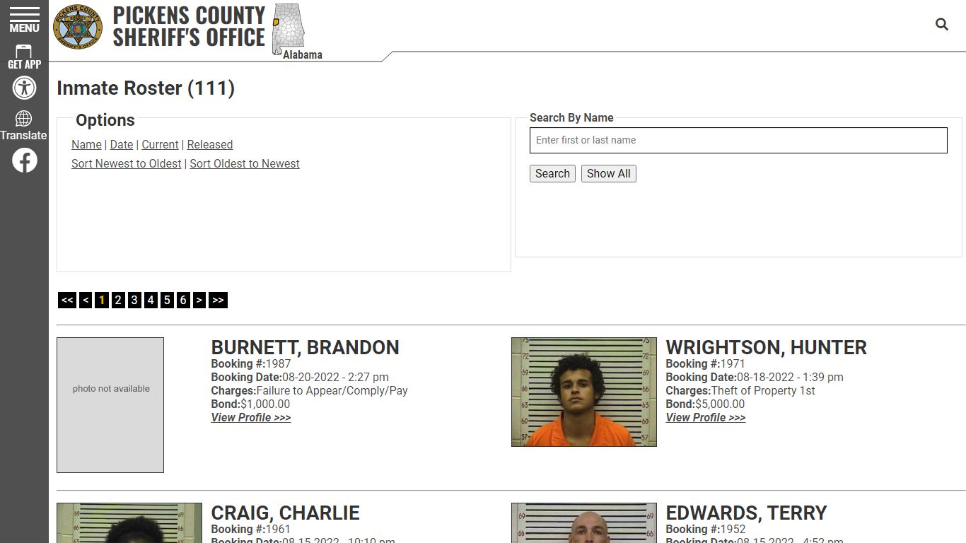 Inmate Roster - Pickens County Alabama Sheriff's Office